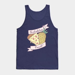 Romantic Forbidden Fruit Pineapple Pizza Tank Top